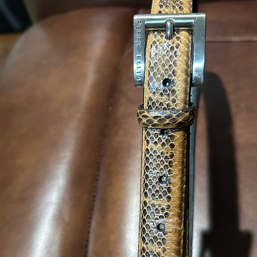 Perry Ellis Snakeskin Belt